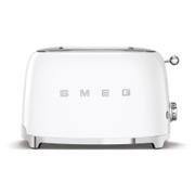 Hvit Smeg TSF01 brødrister med to brede risteåpninger