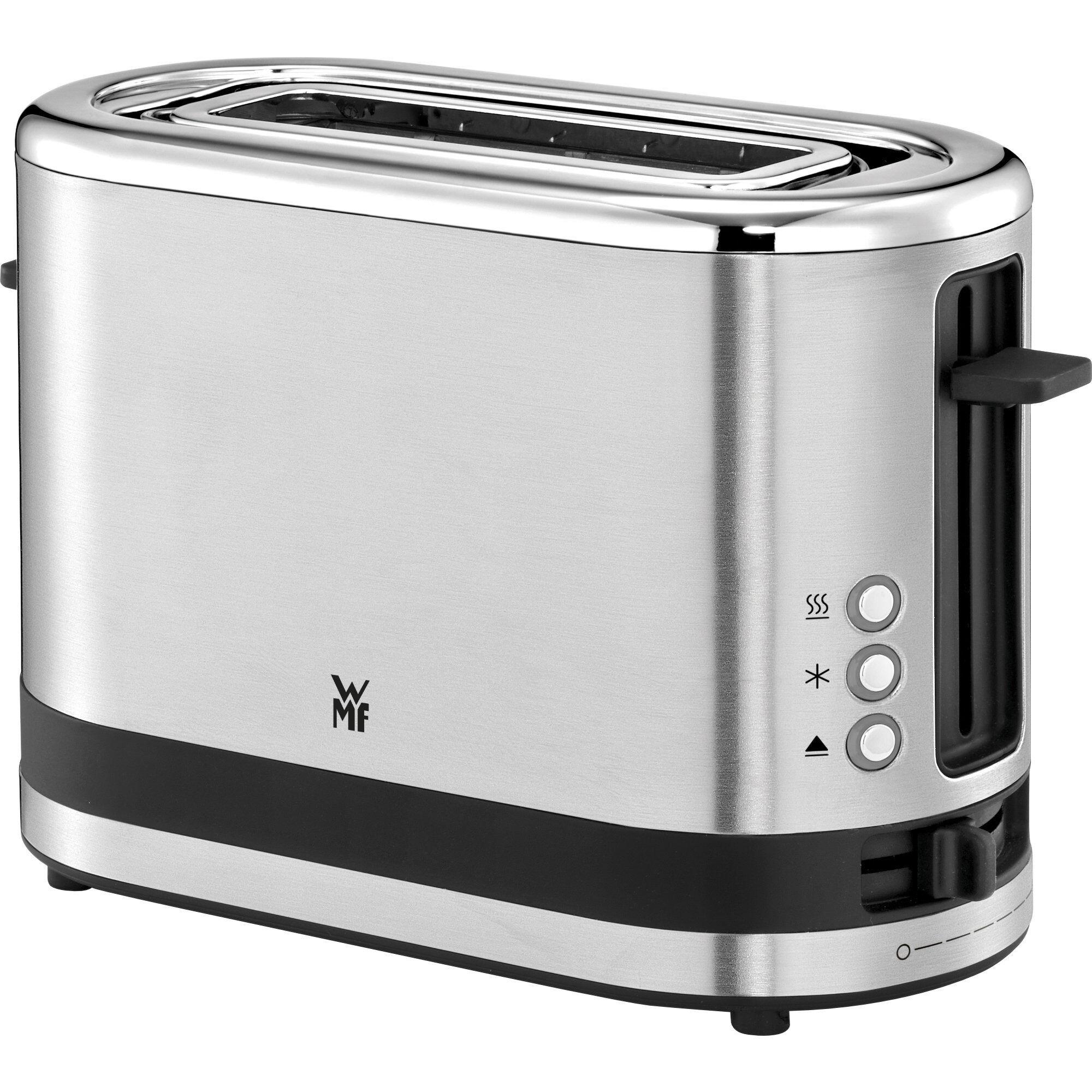 Smal WMF Kitchen Minis brødrister i rustfritt stål for én skive
